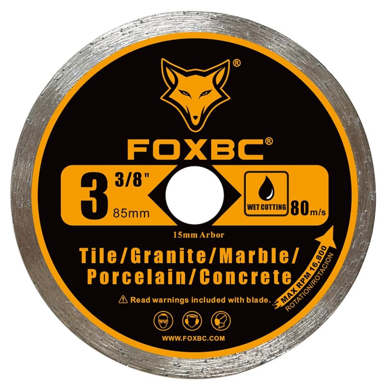 FOXBC 3-3/8 Inch Compact Circular Saw Blade Set, 15mm Arbor, Multi-Material Cut for Wood, Plastic, Metal, Tile Cutting - 6 Pack - Image 4